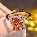 Square Geometric Ring For Women Light Luxury Urban Classic Minimal Fashion Finger Jewelry view 5