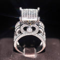 Luxury Designer Ring With Three Dimensional Inlay, Party Magazine Shoot Statement Jewelry view 5