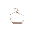 Sparkling Zircon Rectangle Copper Beaded Bracelet Minimalist Modern Geometric Jewelry view 5
