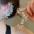 Euro American Style Alloy Oval Geometric Rhinestone Clip-on Earrings For Women view 1