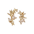 Asymmetric Butterfly Alloy Clip-on Earrings Korean Inspired Elegant Ear Cuffs For Women view 5