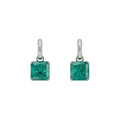 Light Luxury Alloy Zircon Square Bow Ear Cuff Necklace Jewelry Set For Women view 5