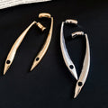 Minimalist Alloy Water Drop Stud Earrings With Silver Posts Small Fashion Ear Jewelry view 4