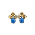 Vintage Palace Style Alloy Flower Pearl Stud Earrings With Rhinestone Accents view 5
