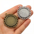 25mm 7g Zinc Alloy Charm Pendant for DIY Necklace Bracelet Jewelry Making view 5