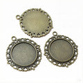 25mm 7g Zinc Alloy Charm Pendant for DIY Necklace Bracelet Jewelry Making view 3