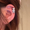Summer Sweet Bear Copper Clip-on Earrings, Non-Pierced Animal Ear Cuff Jewelry view 1