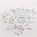 Mini Metallic Hand Tool Metal Charms for Jewelry and Craft Projects view 3