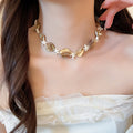 Dopamine Color Starfish Shell Beaded Necklace Sweet Resort Style Clavicle Choker view 3