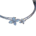 Rhinestone Double Layer Flower Choker And Earrings Jewelry Set For Women Minimalist Fashion Accessories view 5