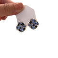 Light Luxury Alloy Stud Earrings With Sparkling Zircon Irregular Hollow Geometric Design view 5