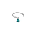 Vintage Elegant Double Layer Resin Ring With Zircon Gourd Geometric Design For Women view 5