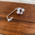 Copper Zircon Fish Tail Clip-on Earrings, Minimalist Animal Ear Cuff Jewelry view 4