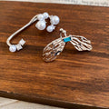Copper Zircon Fish Tail Clip-on Earrings, Minimalist Animal Ear Cuff Jewelry view 2