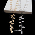Old Money Iron Leaf Tassel Necklace For Women Light Luxury Minimalist Collarbone Jewelry view 4