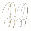 Vacuum Gold Stainless Steel V Shape Ear Hooks For DIY Stud Earrings Jewelry Accessories view 1
