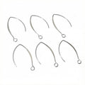 Vacuum Gold Stainless Steel V Shape Ear Hooks For DIY Stud Earrings Jewelry Accessories view 3