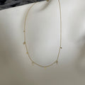 Light Luxury Copper Zircon Waterdrop Geometric Clavicle Necklace For Women view 4