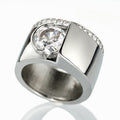 Trendy Futuristic Irregular Shape Ring, Niche Design Statement Jewelry For Cross Border view 3