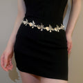 Vintage Old Money Iron Floral Waist Chain Necklace Two Way Light Luxury Fashion Accessory view 3