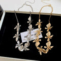 Vintage Old Money Iron Floral Waist Chain Necklace Two Way Light Luxury Fashion Accessory view 4