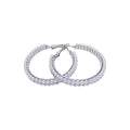 2026 New Elegant Faux Pearl Round Hoop Earrings With Silver Pins, Minimalist Light Luxury Jewelry view 5