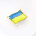 Alloy Enamel Ukraine Flag Lapel Pin For Unisex Clothing Accessories Brooch view 3
