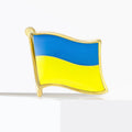 Alloy Enamel Ukraine Flag Lapel Pin For Unisex Clothing Accessories Brooch view 1