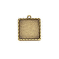 Square Rope Edge Pendant Trays in Three Metal Finishes view 5