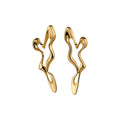 Minimalist Alloy Irregular Geometric Hollow Stud Earrings With Silver Pins 2026 Fashion Jewelry view 5