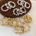 Modern Minimalist Plastic Geometric Irregular Beaded Bracelet Jewelry Set view 2