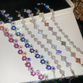 Sparkling Crystal Pearl Flower Heart Beaded Bracelet Korean Light Luxury Fashion Jewelry view 4