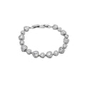 Sparkling Crystal Pearl Flower Heart Beaded Bracelet Korean Light Luxury Fashion Jewelry view 5