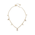 Old Money Style Copper Zircon Teardrop Pendant Necklace For Women Elegant Clavicle Chain view 5