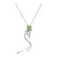 Enamel Apple Copper Clavicle Necklace Sweet Cool Summer Old Money Style Jewelry view 5