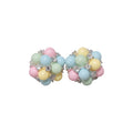 Faux Pearl Zircon Bow Stud Earrings Sweet Dopamine Fashion OL Light Luxury Ear Jewelry view 5