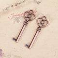 Three-Loop Clover Key Metal Charm in 6 Finishes for Jewelry Crafts view 3