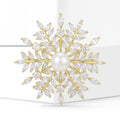 Luxury Copper Zircon Sunflower Brooch For Coat And Sweater view 2