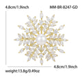 Luxury Copper Zircon Sunflower Brooch For Coat And Sweater view 5