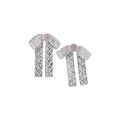 Light Luxury Zircon Bow Pearl Flower Stud Earrings With Silver Needles For Women view 5