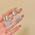 2026 New Shell Round Sequin Stud Earrings For Women Modern Geometric Resort Statement Jewelry view 5