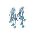 Shell Flower Woven Tassel Drop Earrings Vacation Style Sweet Long Stud Jewelry view 5