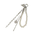 Iron Heart Pendant Necklace Bag Chain Keychain Charm Minimalist Fashion OL Accessory view 5