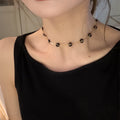 Artificial Crystal Beaded Flower Necklace For Women Casual Sweet Cool Clavicle Choker view 1