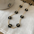 Artificial Crystal Beaded Flower Necklace For Women Casual Sweet Cool Clavicle Choker view 4