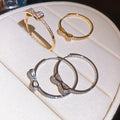 Korean Sparkling Full Zircon Bow Round Copper Ear Cuff Earrings For Women view 1