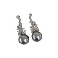 Luxury Geometric Faux Pearl Zircon Stud Earrings For Women, Elegant 2026 Trendy Jewelry view 5