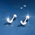 Minimalist Heart Shape Stud Earrings Small Love Ear Bone Studs Versatile Women's Jewelry view 4