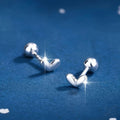 Minimalist Heart Shape Stud Earrings Small Love Ear Bone Studs Versatile Women's Jewelry view 2