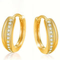 Korean Style Zircon Ear Cuff Earrings Fashion Line Hoop Design Daily Women's Jewelry view 3